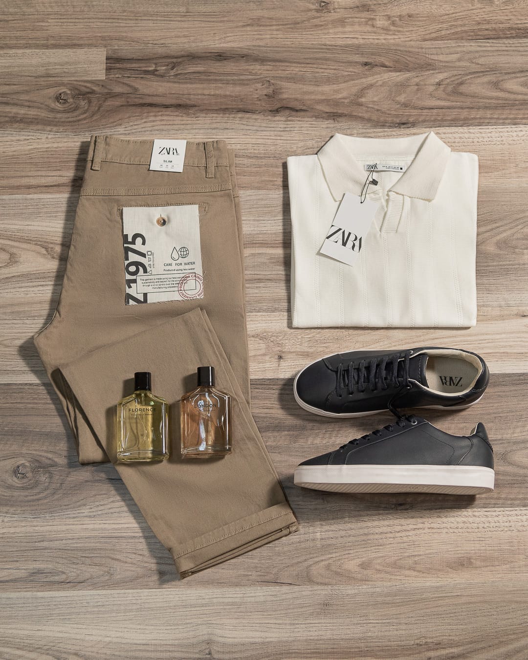 Polo Cream + Chino Beige
